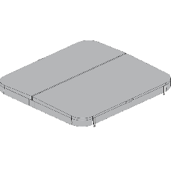 Крышка-чехол для SPA бассейна (тёмно-коричневая) (размеры: 248*230 см)