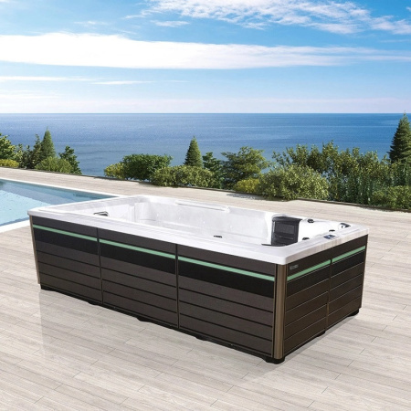 Плавательный СПА бассейн с ламельным противотоком Bigeer Каро